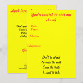 Church-uitnodiging Kaart (Voorkant / Achterkant)