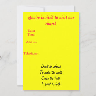 Church-uitnodiging Kaart