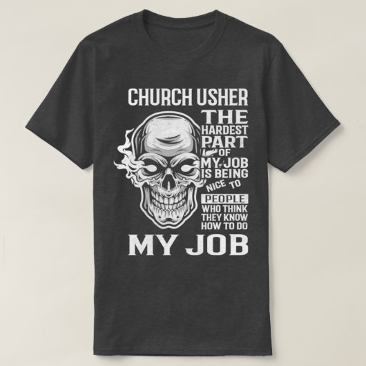 Church Usher T-shirt (Design voorkant)