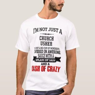 Church Usher T-Shirt Gift/Cadeau, Funny Quote