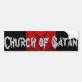 CHURCH VAN SATAN BUMPERSTICKER (Voorkant)