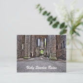 Church Visby Sweden Ruins Briefkaart (Staand voorkant)
