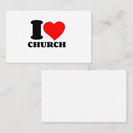 CHURCH VISITEKAARTJE (Voorkant / Achterkant)