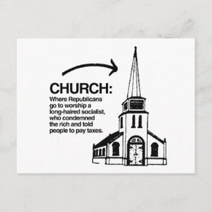 CHURCH - WAAR DE REPUBLIEK NAAR HET WERK GAAT BRIEFKAART