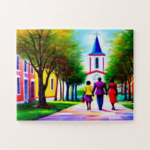 Church Walk Christelijke Art Puzzle Legpuzzel