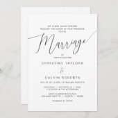 Church Wedding Ceremony, beide ouders die gastheer Kaart (Voorkant / Achterkant)