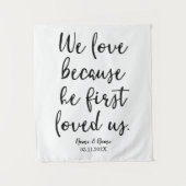 Church Wedding Decorations Backdrop Ceremony Wandkleed (Voorkant)