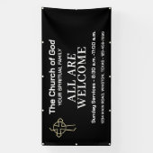 Church Welcome Banner With Your Logo (Verticaal)