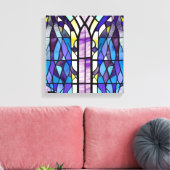 Church Window Canvas Afdruk (Insitu (Woonkamer))
