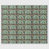 Church Window Glass Cadeaupapier (Vlak)