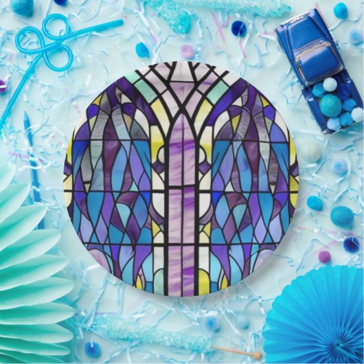 Church Window Papieren Bordje (Feest)