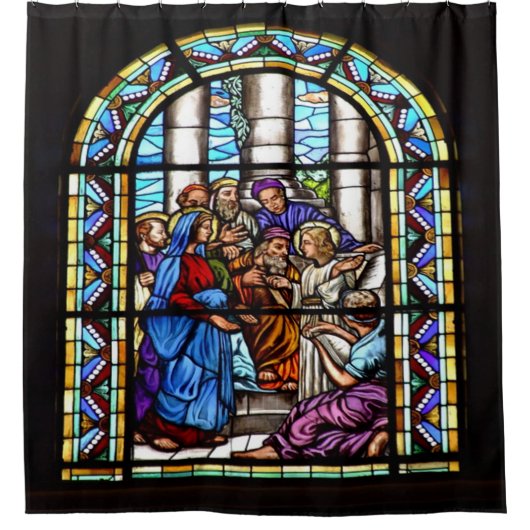 Church Window Shower-gordijn Douchegordijn (Voorkant)