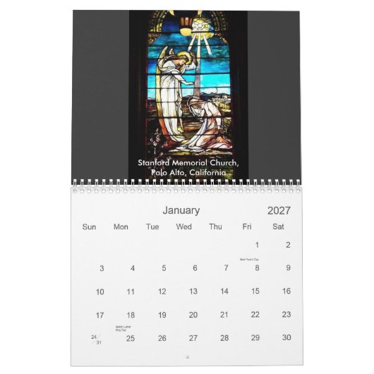 Church Windows Kalender (Jan 2027)