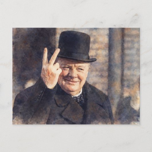 Churchill Ansichtkaart Briefkaart (Voorkant)