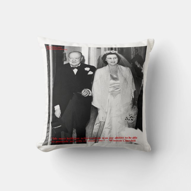 Churchill & beroemde huwelijksquote kussen (Voorkant)
