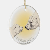 Churchill Canada Ornament Polar Beer Art Keepslag (Rechts)