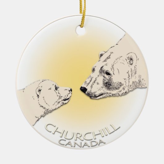 Churchill Canada Ornament Polar Beer Art Keepslag (Voorkant)