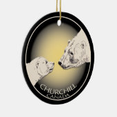 Churchill Canada Ornament Polar Beer Art Keepslag (Rechts)