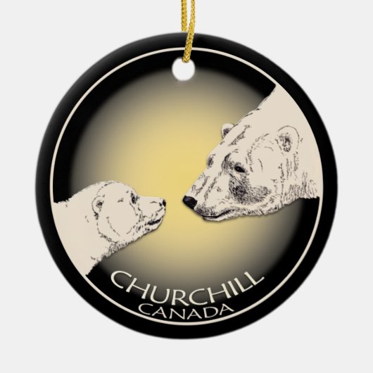 Churchill Canada Ornament Polar Beer Art Keepslag (Voorkant)