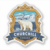 Churchill Canada Polar Beer Travel Sticker (Voorkant)