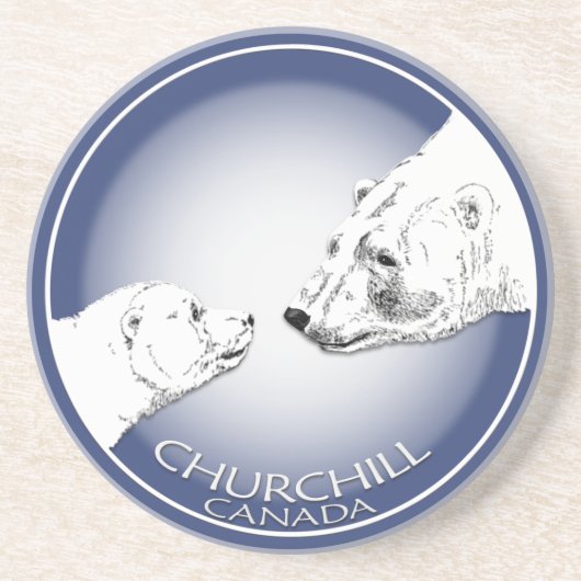 Churchill Canada Souvenir Onderzetters Churchill G (Voorkant)
