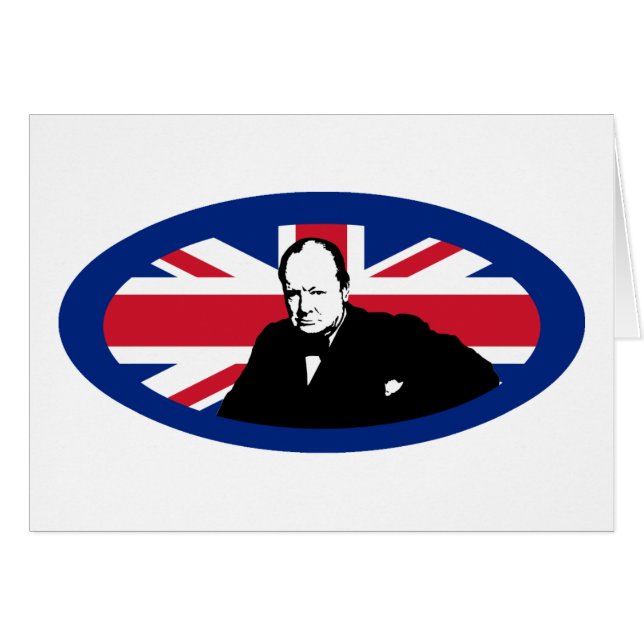 Churchill en Union Jack (Voorkant Horizontaal)