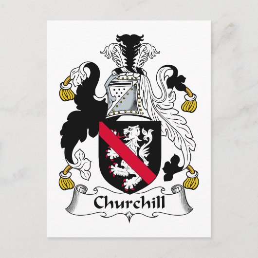 Churchill Family Crest Briefkaart (Voorkant)