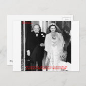 Churchill & Famous Marriage Quote Briefkaart (Voorkant / Achterkant)