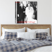 Churchill & Famous Marriage Quote Canvas afdrukken (Insitu (Slaapkamer))