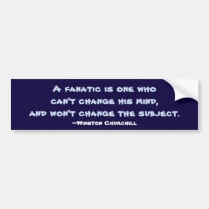 Churchill Fanatische Bumpersticker