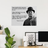 Churchill Free Enterprise Quote Poster (Thuiskantoor)