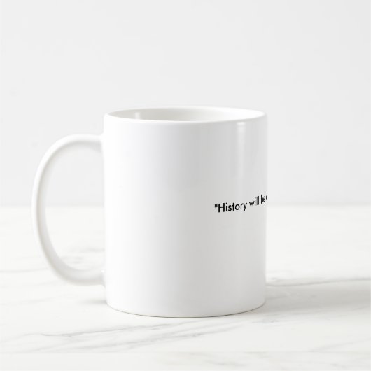 Churchill Geschiedenis citaat Koffiebeker Mok (Links)