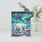 Churchill IJsberen Canada Briefkaart (Staand voorkant)