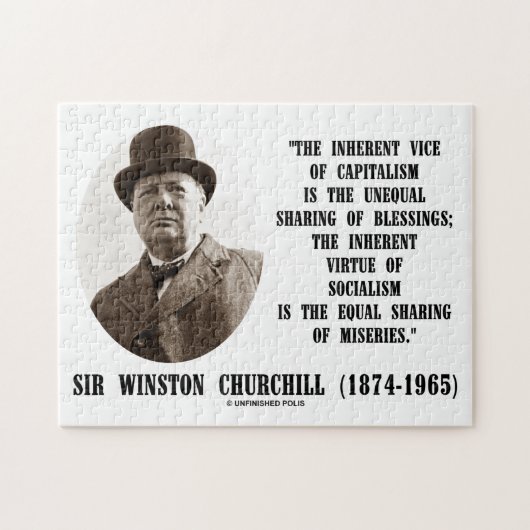 Churchill Inherent Vice of Capitalism Virtuary Quo Legpuzzel (Horizontaal)