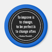 Churchill Inspirerend quote Magneet (Voorkant)