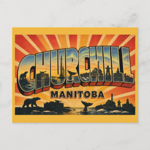 Churchill Manitoba Hoofdstad van de Ijsbeer Briefkaart