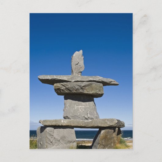 Churchill, Manitoba. Inukshuk Briefkaart (Voorkant)