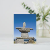 Churchill, Manitoba. Inukshuk Briefkaart (Staand voorkant)