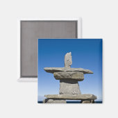 Churchill, Manitoba. Inukshuk Magneet (Voorkant / Achterkant)