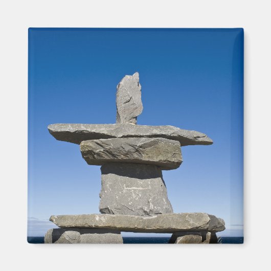 Churchill, Manitoba. Inukshuk Magneet (Voorkant)