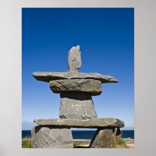 Churchill, Manitoba. Inukshuk Poster (Voorkant)