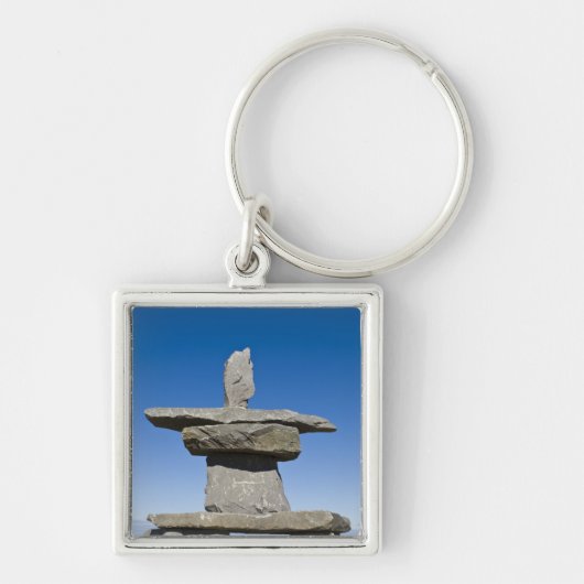 Churchill, Manitoba. Inukshuk Sleutelhanger (Voorkant)