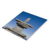 Churchill, Manitoba. Inukshuk Tegeltje (Zijkant)