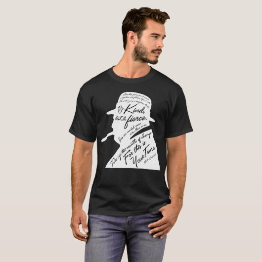 Churchill Mannen Basic Dark T-Shirt (Voorkant volledig)