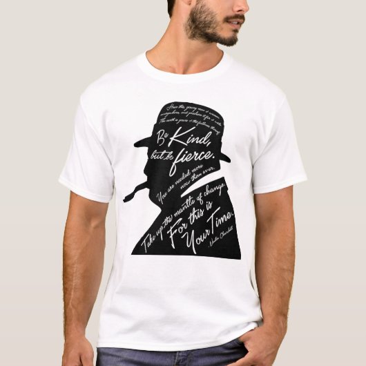 Churchill Mannen Basic T-Shirt (Voorkant)