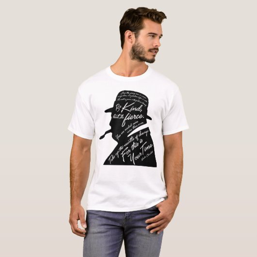 Churchill Mannen Basic T-Shirt (Voorkant volledig)