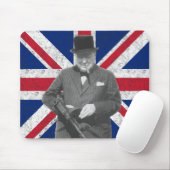 Churchill met een Pistool van Tommy Muismat (Met muis)