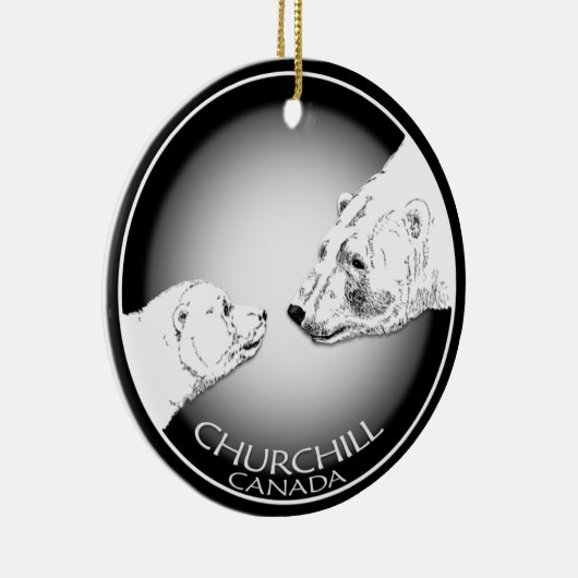 Churchill Ornament Personalized Polar Beer Souveni (Rechts)
