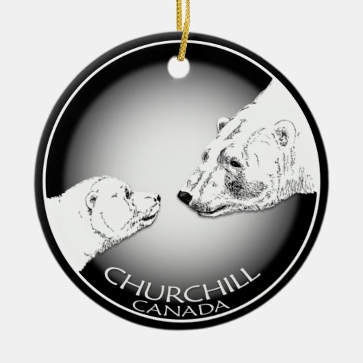 Churchill Ornament Personalized Polar Beer Souveni (Voorkant)