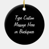 Churchill Ornament Personalized Polar Beer Souveni (Achterkant)